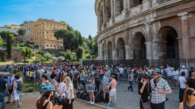 Mass Tourism - The Colosseum at 10am