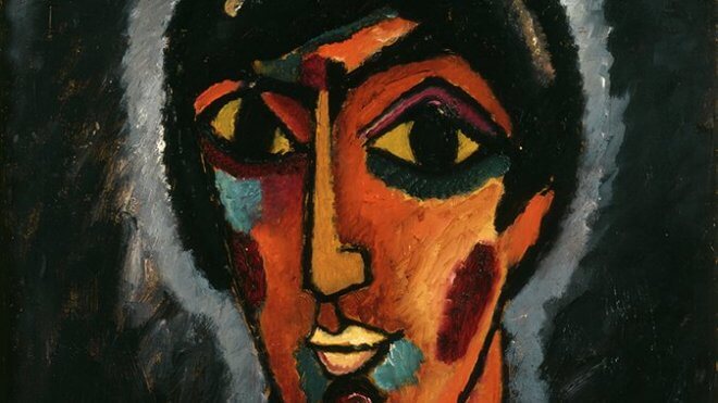 NYC Art and Culture Scene in Apr-May 2017: Byzantine Woman (Bright Lips) by Alexei Jawlensky