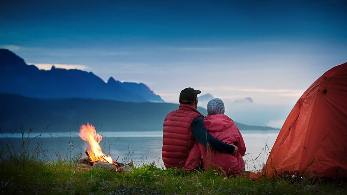 Romantic Camping Ideas - Couple Camping Near Lake