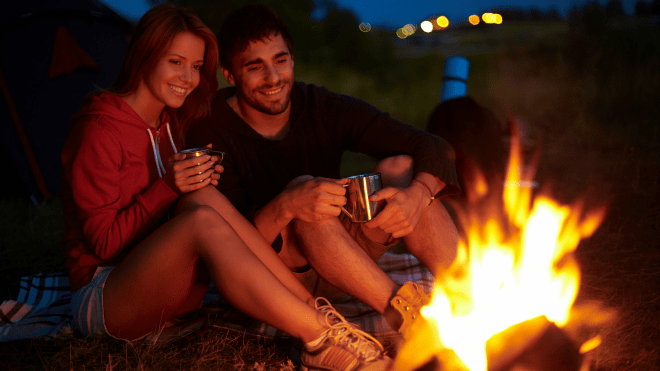 Romantic Camping Ideas - Night in Camp