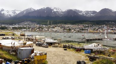 View of Ushuaia, Tierra del Fuego, Argentina