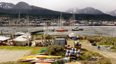 View of Ushuaia, Tierra del Fuego, Argentina