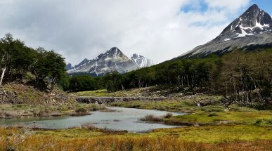 Hiking to Laguna Esmeralda, Tierra del Fuego, Argentina