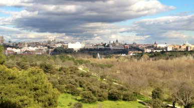 Madrid from Casa de Campo, Spain