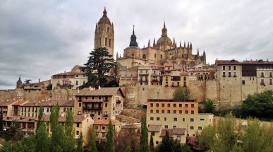 View of Segovia's Cathedral, Spain