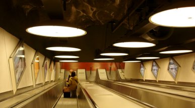 Down in the Metro, Stockholm Arlanda Airport, Sweden
