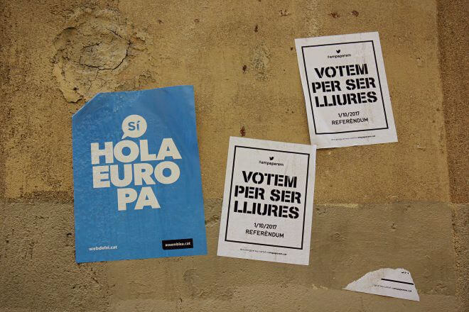 Catalan Independence in Barcelona - A Nice Set of "Indie" Posters