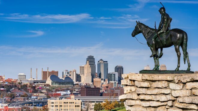 US Coast to Coast: The Scout Overlooking Kansas City